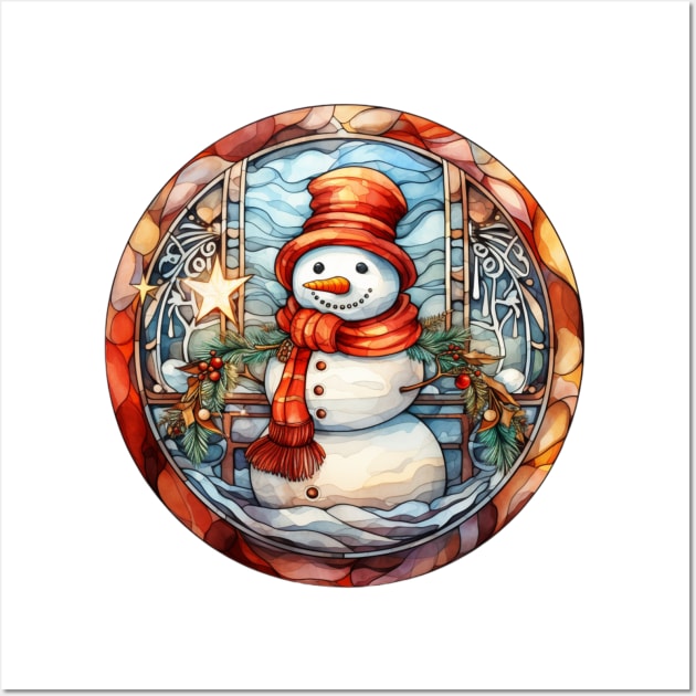 Snowman and star Wall Art by Maison de Kitsch